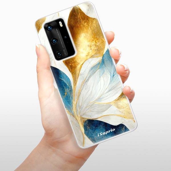 Kryt na mobil iSaprio Blue Leaves pre Huawei P40 Pro ...