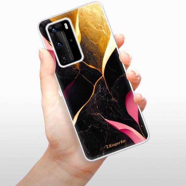 Kryt na mobil iSaprio Gold Pink Marble pre Huawei P40 Pro ...