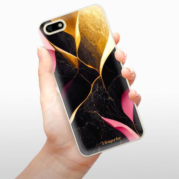 Kryt na mobil iSaprio Gold Pink Marble pre Huawei Y5 2018 ...