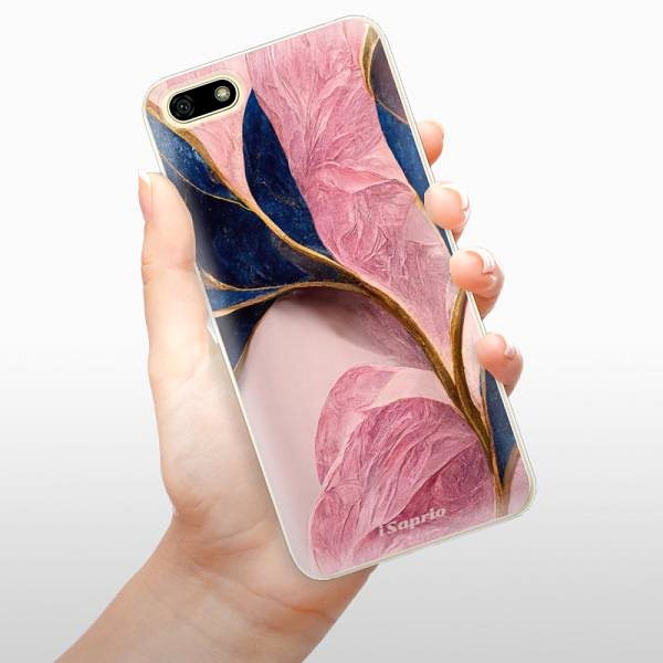 Kryt na mobil iSaprio Pink Blue Leaves pre Huawei Y5 2018 ...