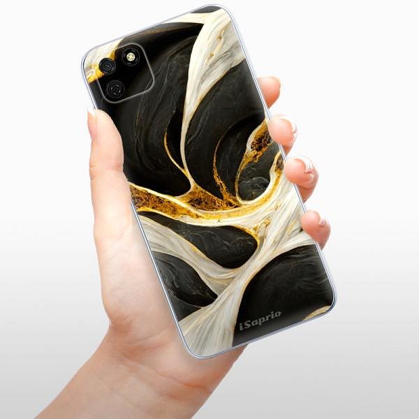 Kryt na mobil iSaprio Black and Gold na Huawei Y5p ...