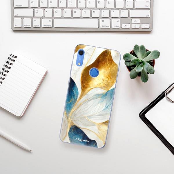 Kryt na mobil iSaprio Blue Leaves pro Huawei Y6s ...