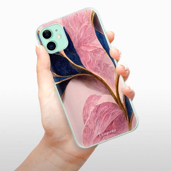 Kryt na mobil iSaprio Pink Blue Leaves na iPhone 11 ...