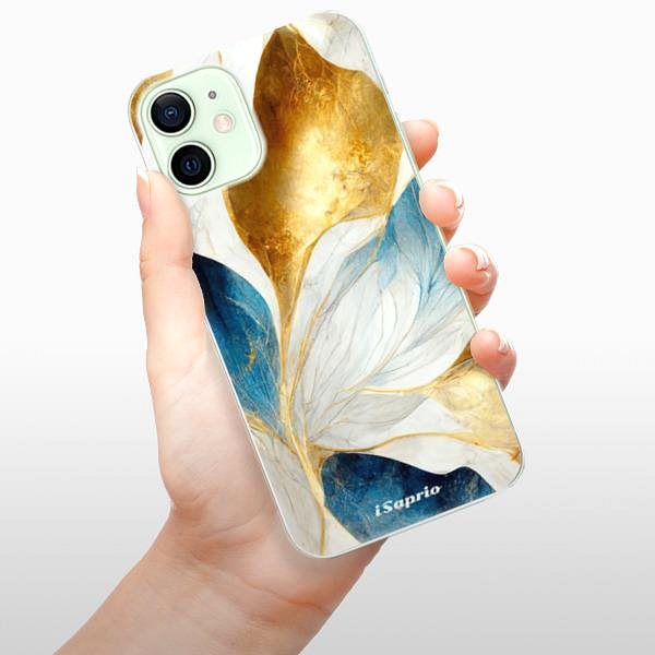 Kryt na mobil iSaprio Blue Leaves pre iPhone 12 ...