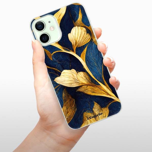 Kryt na mobil iSaprio Gold Leaves na iPhone 12 ...