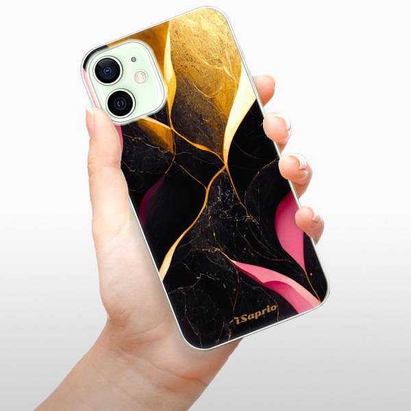 Kryt na mobil iSaprio Gold Pink Marble na iPhone 12 ...