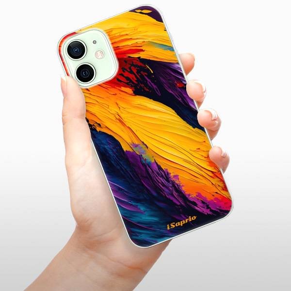 Kryt na mobil iSaprio Orange Paint pre iPhone 12 ...