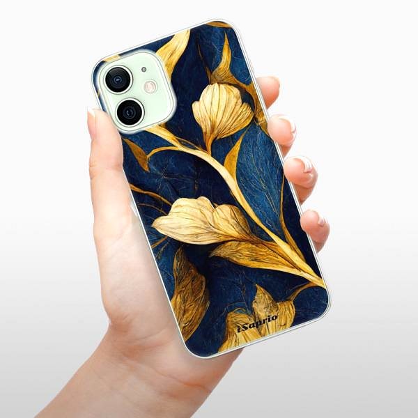 Kryt na mobil iSaprio Gold Leaves na iPhone 12 mini ...