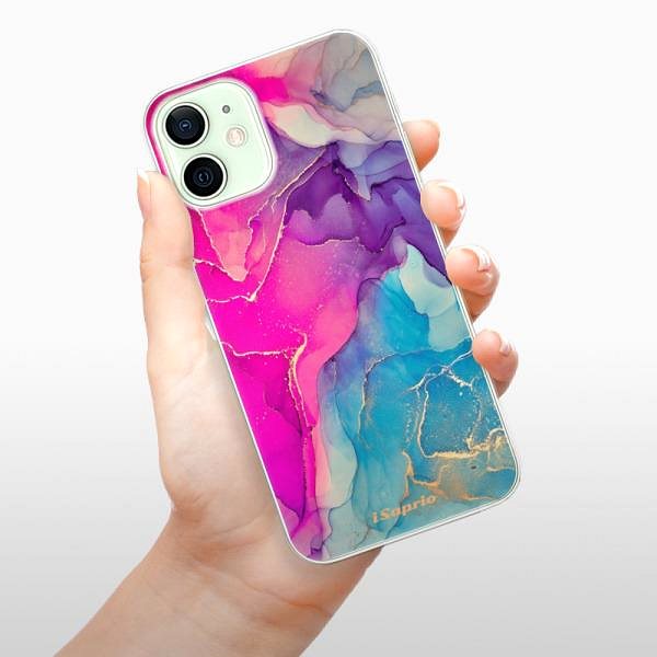 Kryt na mobil iSaprio Purple Ink pre iPhone 12 mini ...