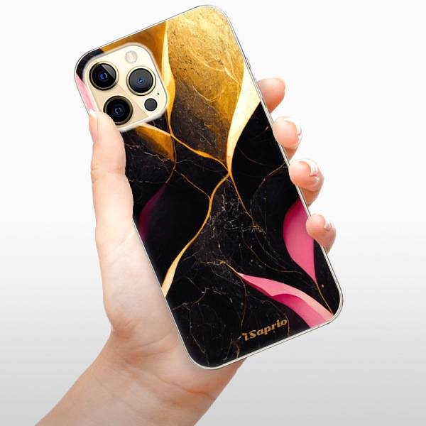 Kryt na mobil iSaprio Gold Pink Marble na iPhone 12 Pro Max ...