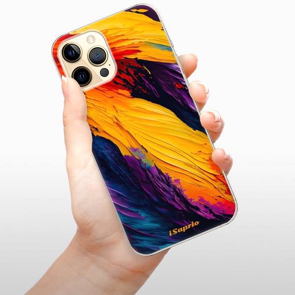 Kryt na mobil iSaprio Orange Paint pre iPhone 12 Pro Max ...