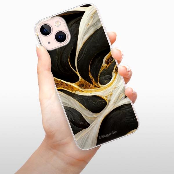 Kryt na mobil iSaprio Black and Gold pre iPhone 13 ...