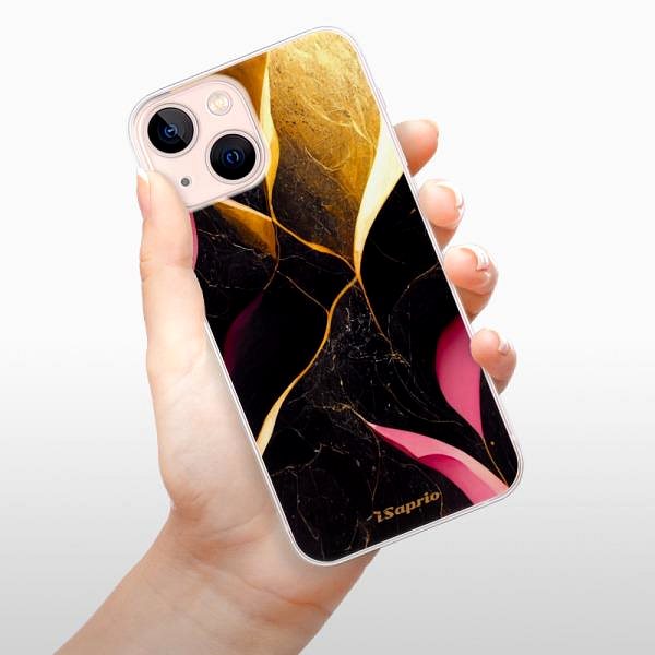 Kryt na mobil iSaprio Gold Pink Marble na iPhone 13 mini ...