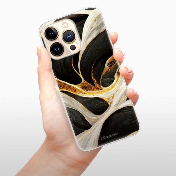 Kryt na mobil iSaprio Black and Gold pre iPhone 13 Pro ...