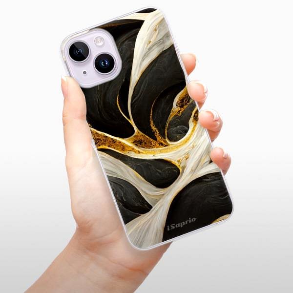 Kryt na mobil iSaprio Black and Gold na iPhone 14 ...