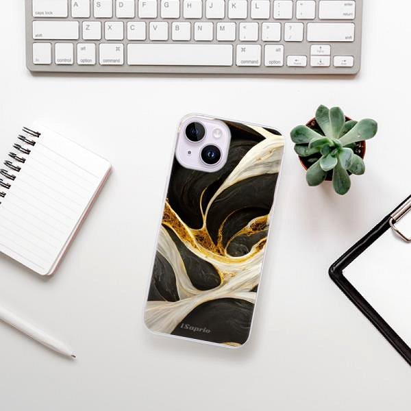Kryt na mobil iSaprio Black and Gold na iPhone 14 ...