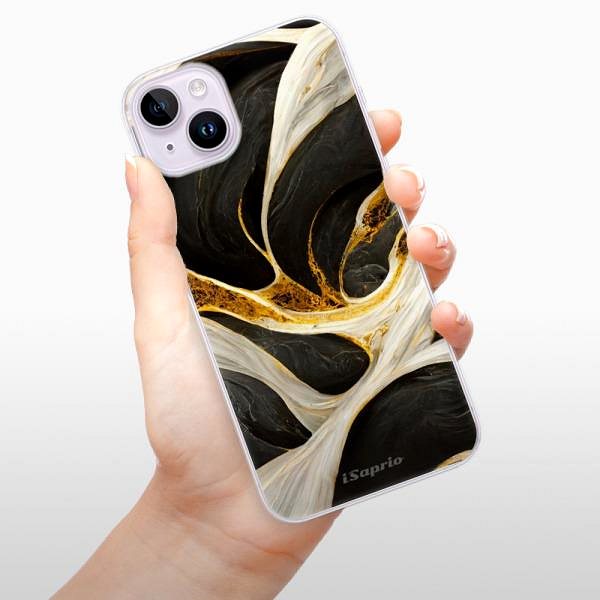 Kryt na mobil iSaprio Black and Gold na iPhone 14 Plus ...