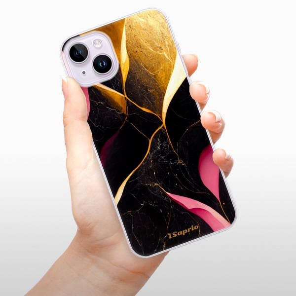 Kryt na mobil iSaprio Gold Pink Marble na iPhone 14 Plus ...