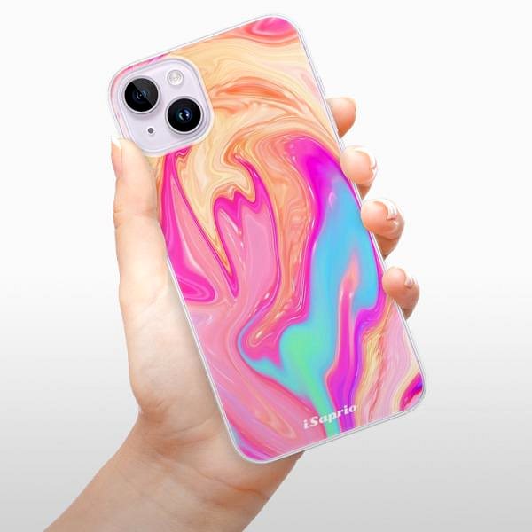 Kryt na mobil iSaprio Orange Liquid na iPhone 14 Plus ...