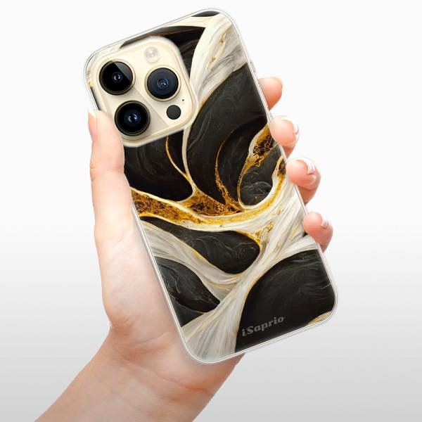 Kryt na mobil iSaprio Black and Gold na iPhone 14 Pro ...