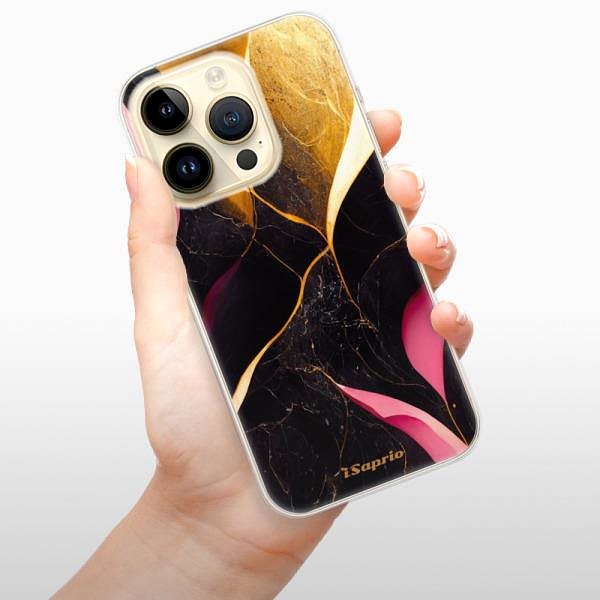 Kryt na mobil iSaprio Gold Pink Marble pre iPhone 14 Pro ...