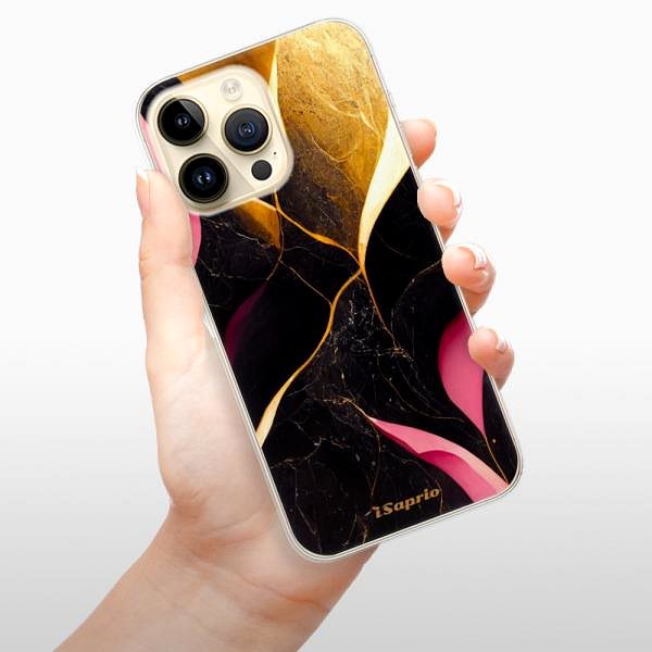 Kryt na mobil iSaprio Gold Pink Marble pre iPhone 14 Pro Max ...