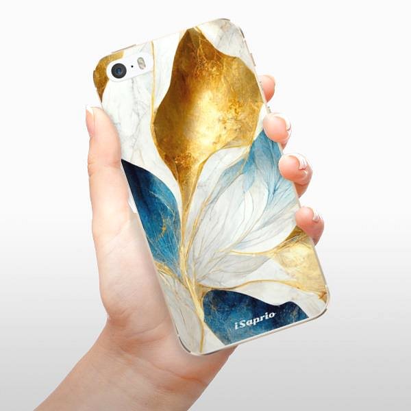 Kryt na mobil iSaprio Blue Leaves na iPhone 5/5S/SE ...