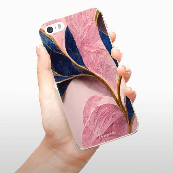 Kryt na mobil iSaprio Pink Blue Leaves na iPhone 5/5S/SE ...