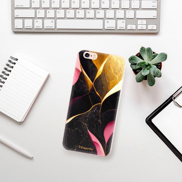 Kryt na mobil iSaprio Gold Pink Marble na iPhone 6 Plus ...