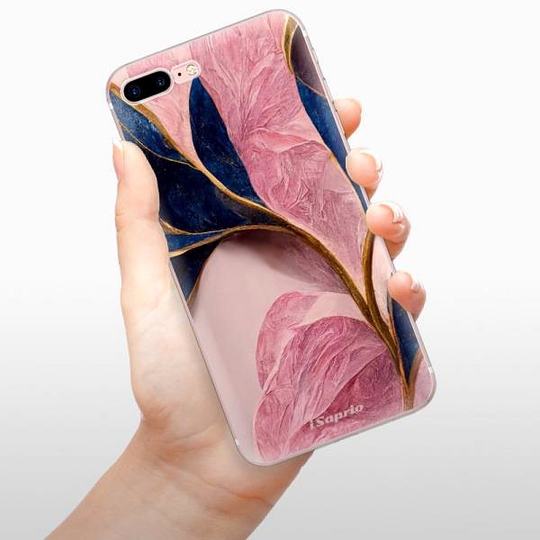 Kryt na mobil iSaprio Pink Blue Leaves pre iPhone 7 Plus/8 Plus ...