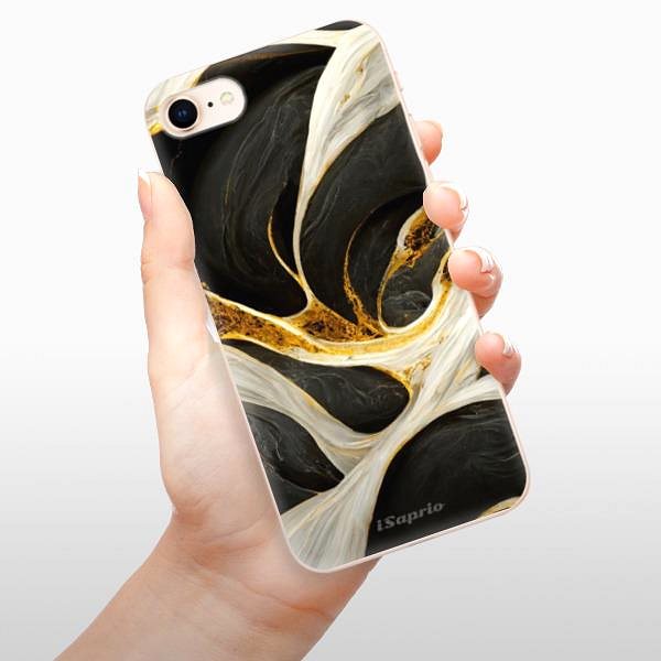 Kryt na mobil iSaprio Black and Gold pre iPhone 8 ...