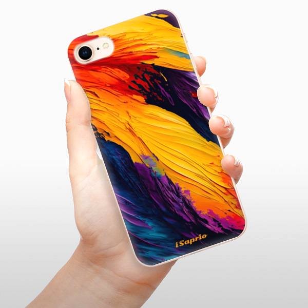 Kryt na mobil iSaprio Orange Paint pre iPhone 8 ...