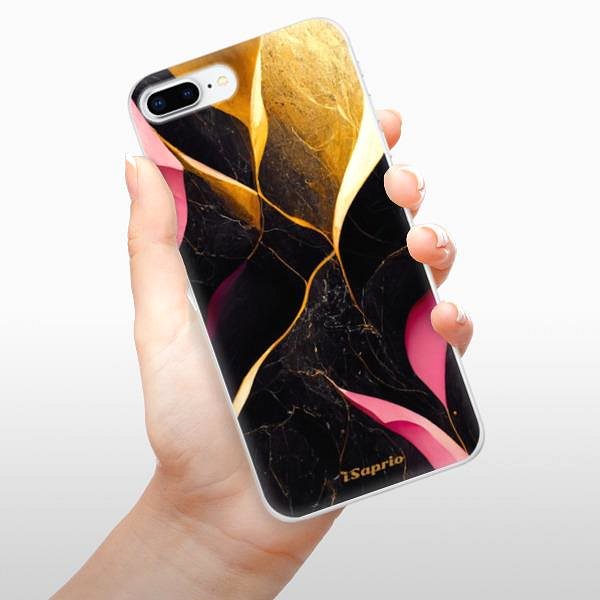 Kryt na mobil iSaprio Gold Pink Marble pre iPhone 8 Plus ...