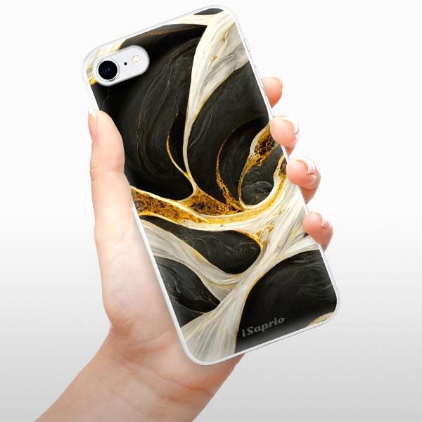 Kryt na mobil iSaprio Black and Gold pre iPhone SE 2020 ...