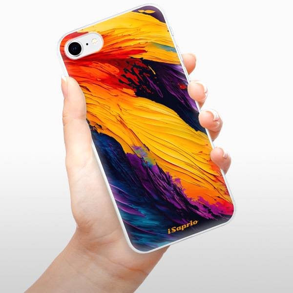 Kryt na mobil iSaprio Orange Paint na iPhone SE 2020 ...