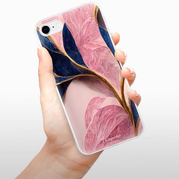 Kryt na mobil iSaprio Pink Blue Leaves pre iPhone SE 2020 ...
