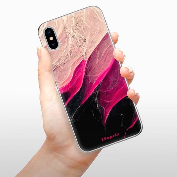 Kryt na mobil iSaprio Black and Pink pre iPhone X ...