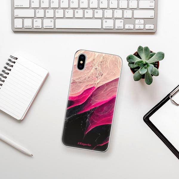 Kryt na mobil iSaprio Black and Pink pre iPhone X ...