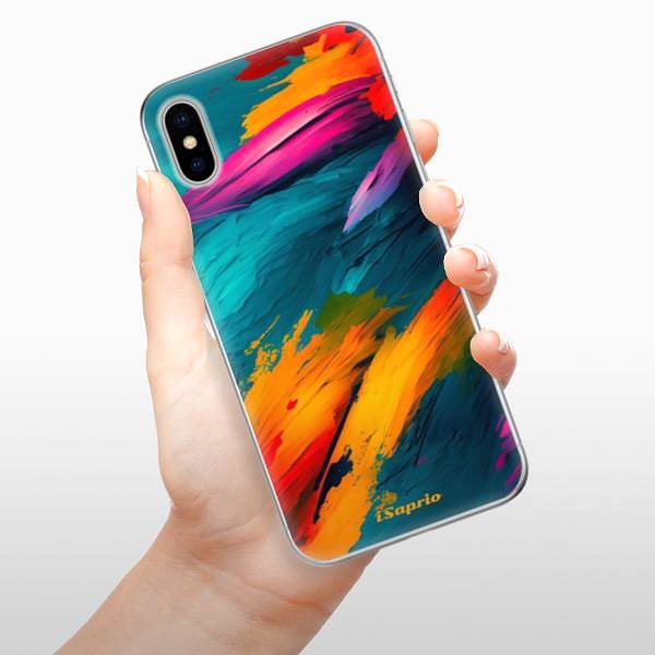 Kryt na mobil iSaprio Blue Paint na iPhone X ...