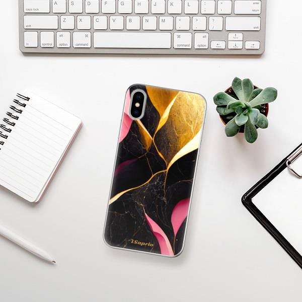 Kryt na mobil iSaprio Gold Pink Marble pre iPhone X ...
