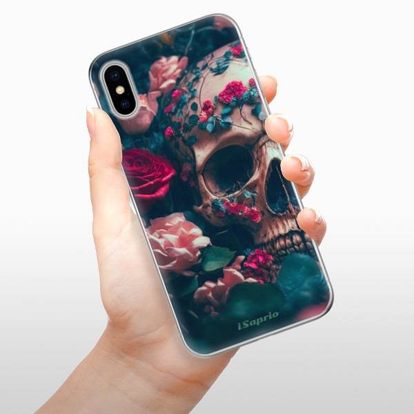 Kryt na mobil iSaprio Skull in Roses pre iPhone X ...