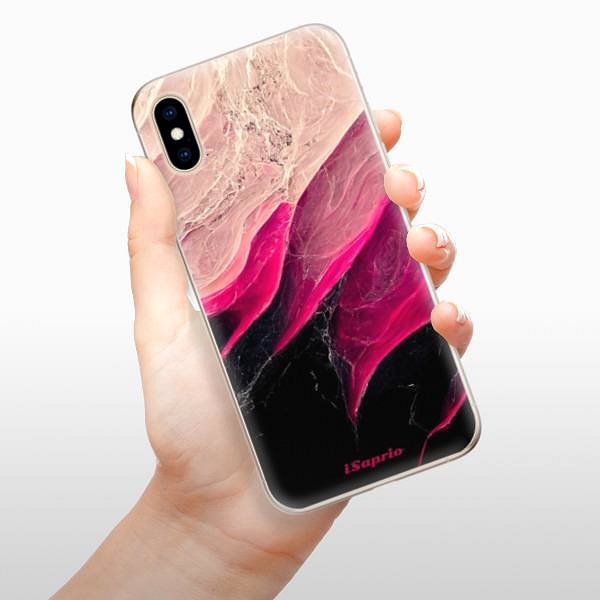 Kryt na mobil iSaprio Black and Pink na iPhone XS ...