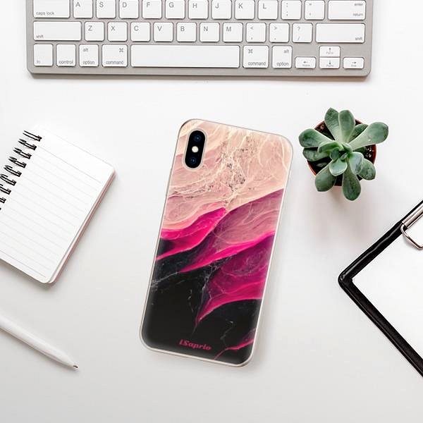 Kryt na mobil iSaprio Black and Pink na iPhone XS ...
