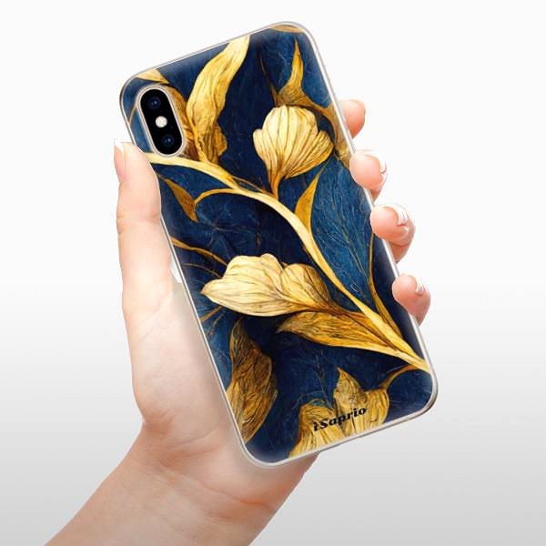 Kryt na mobil iSaprio Gold Leaves pre iPhone XS ...