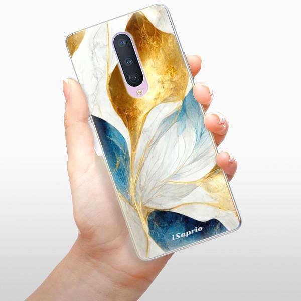 Kryt na mobil iSaprio Blue Leaves na OnePlus 8 ...