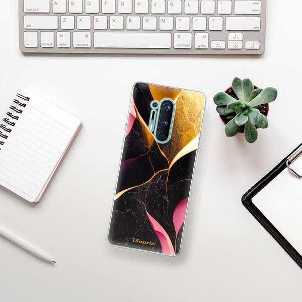 Kryt na mobil iSaprio Gold Pink Marble pre OnePlus 8 Pro ...