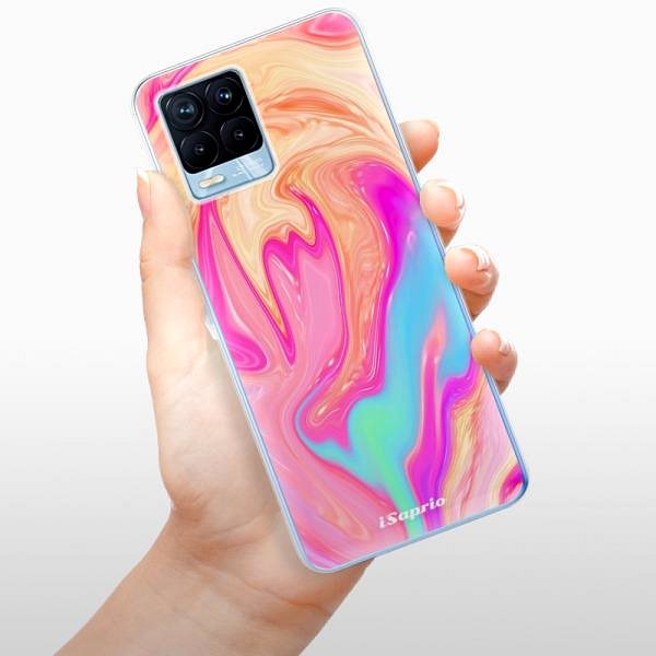 Kryt na mobil iSaprio Orange Liquid pre Realme 8/8 Pro ...