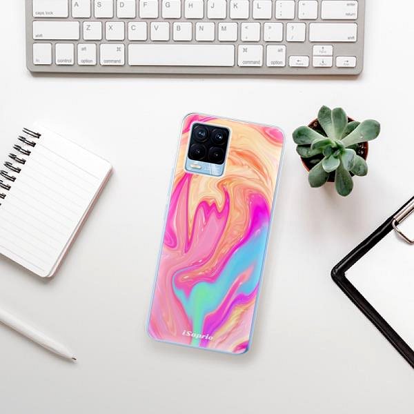 Kryt na mobil iSaprio Orange Liquid pre Realme 8/8 Pro ...