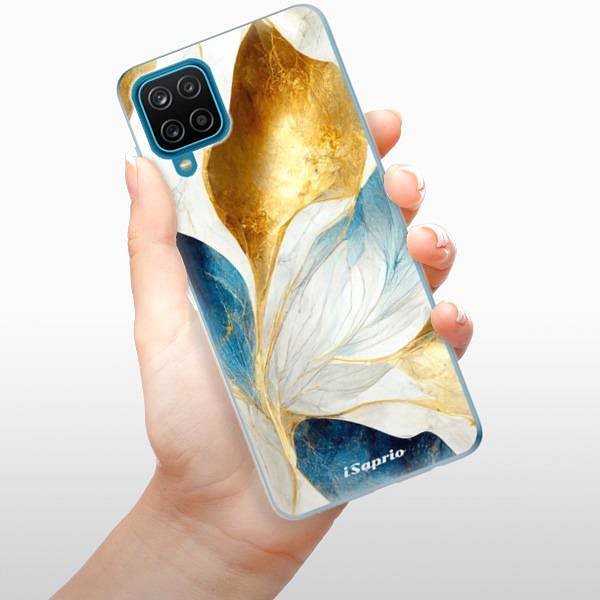 Kryt na mobil iSaprio Blue Leaves na Samsung Galaxy A12 ...