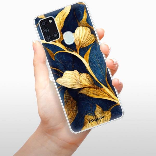 Kryt na mobil iSaprio Gold Leaves na Samsung Galaxy A21s ...